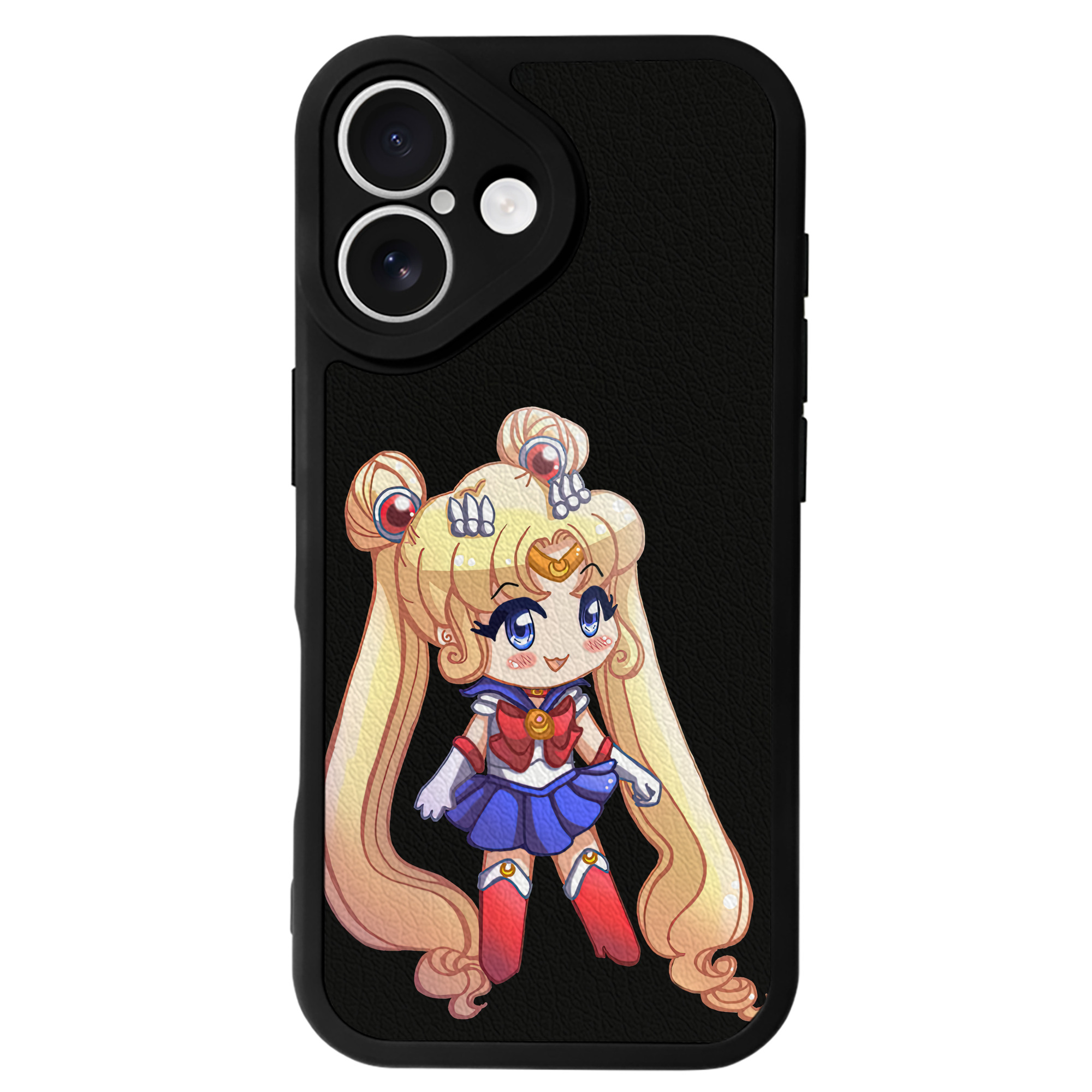 （画像用） 美少女戦士セーラームーン 月野 うさぎ つきの うさぎ Sailor Moon Tsukino Usagi 【iPhone 16シリーズ対応】シリコンスマホケース（レザー調） 材質：シリコン